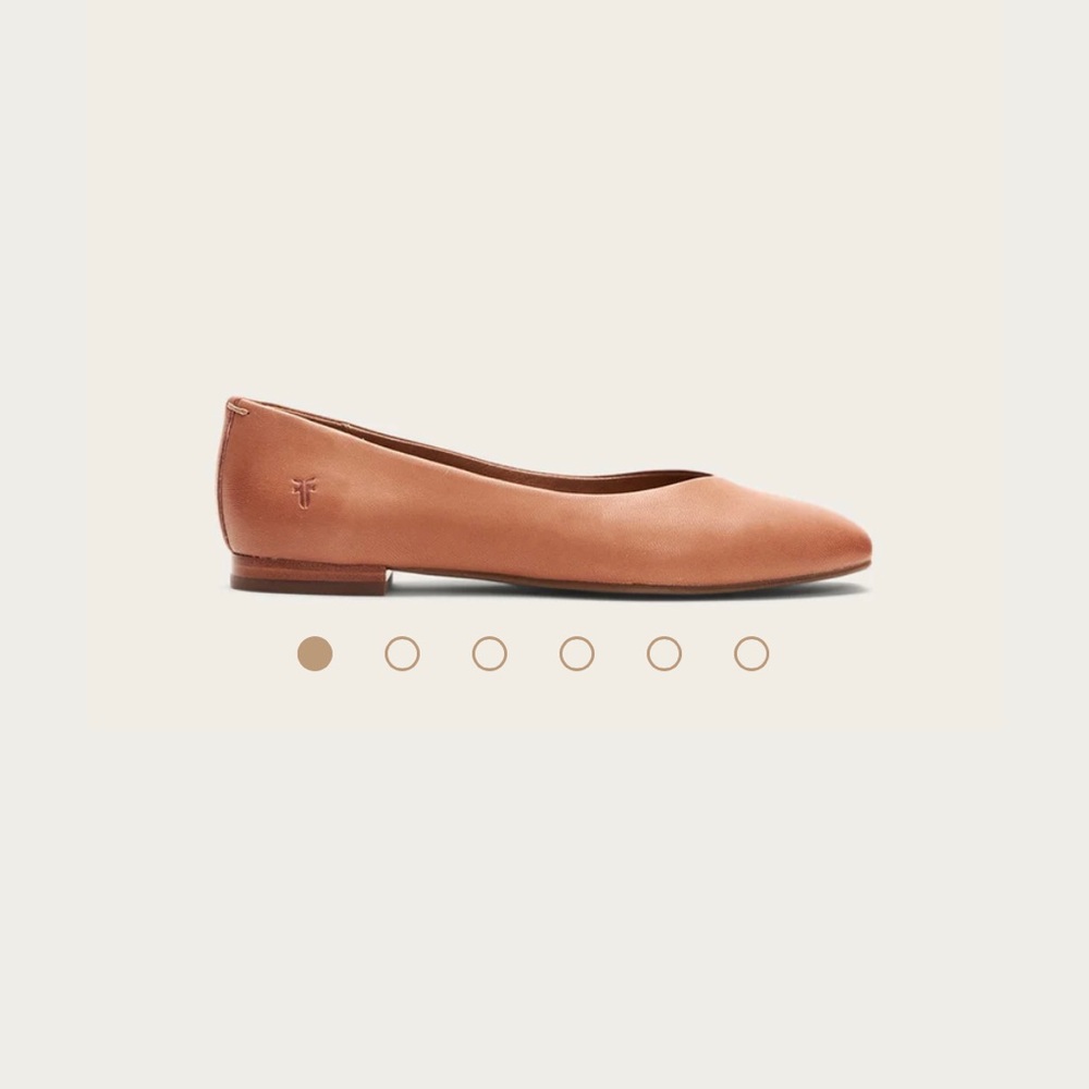 Frye Dana Ballet Light Rose Leather